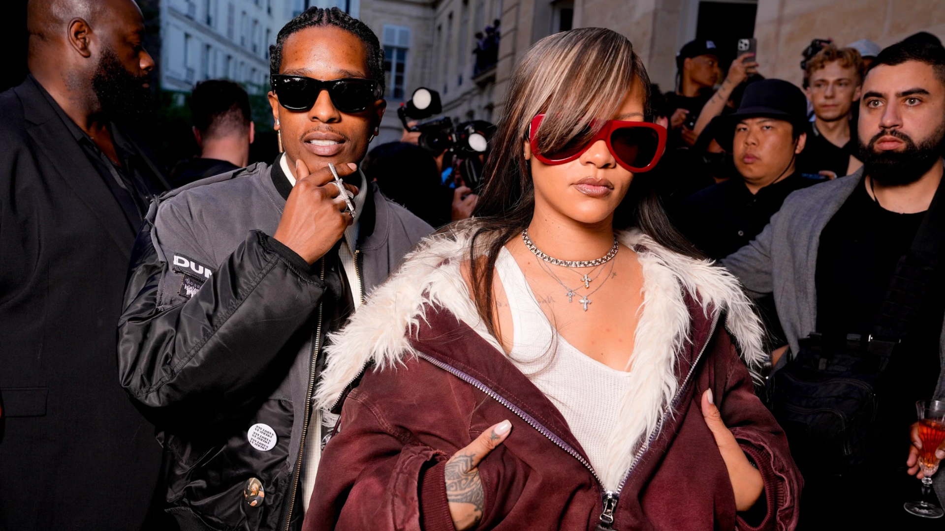Rihanna And A Rocky Leave Beverly Hills Home After Incident