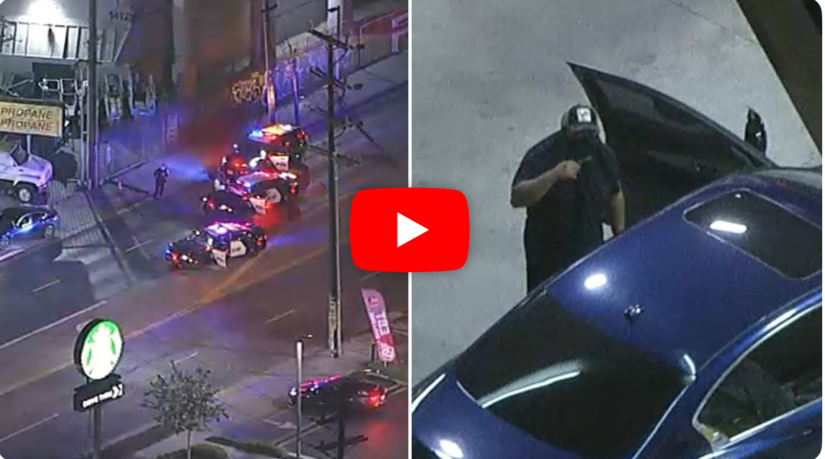 High-Speed Chase Gone Wild: California Driver Stops for Gas MID C